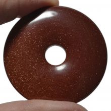Goldfluss Donut-Anhänger, ca. 50mm